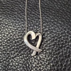 Elegant Silver Heart Necklace